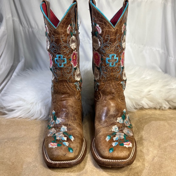 Macie Bean Shoes Macie Bean Ladies Rose Garden Cowgirl Boots Size